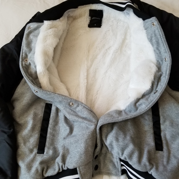 Joyrich Faux Fur-Lined Varsity Jacket - Picture 5 of 6